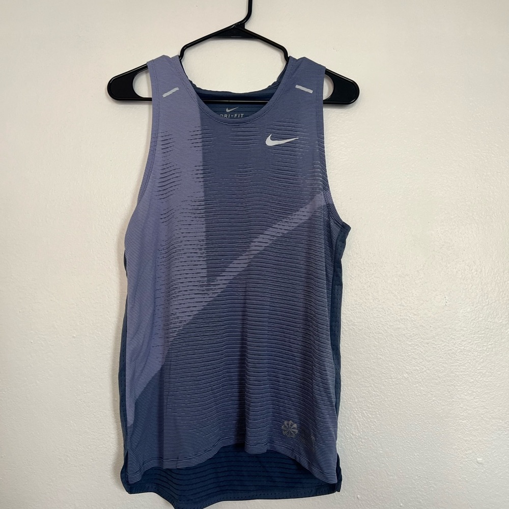 Nike Men's Blue Gradient Performance Tank Top